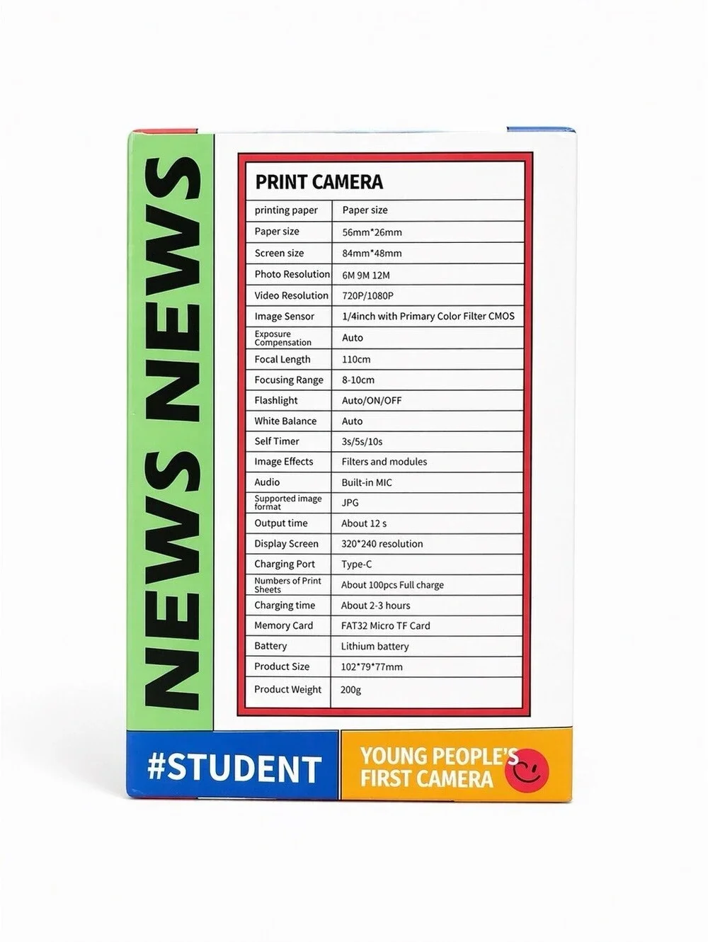Instant Print Camera For Kids
